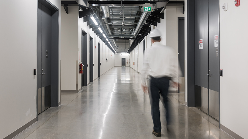 Hallway of UDCS in Toronto